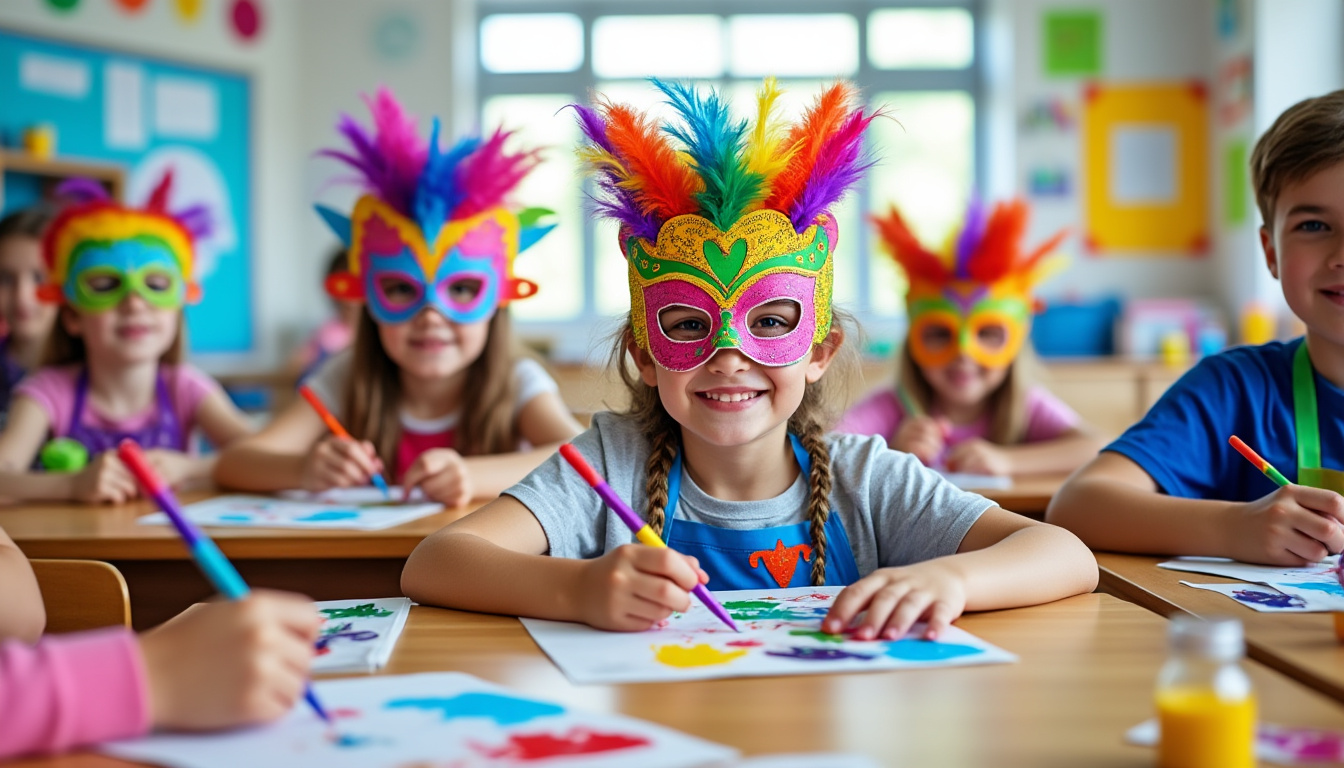 découvrez comment la création de masques rigolos en classe peut devenir un outil pédagogique ludique et créatif, favorisant l’expression et l’apprentissage des élèves.
