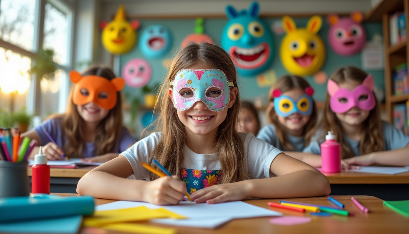 La création de masques rigolos comme outil pédagogique en classe