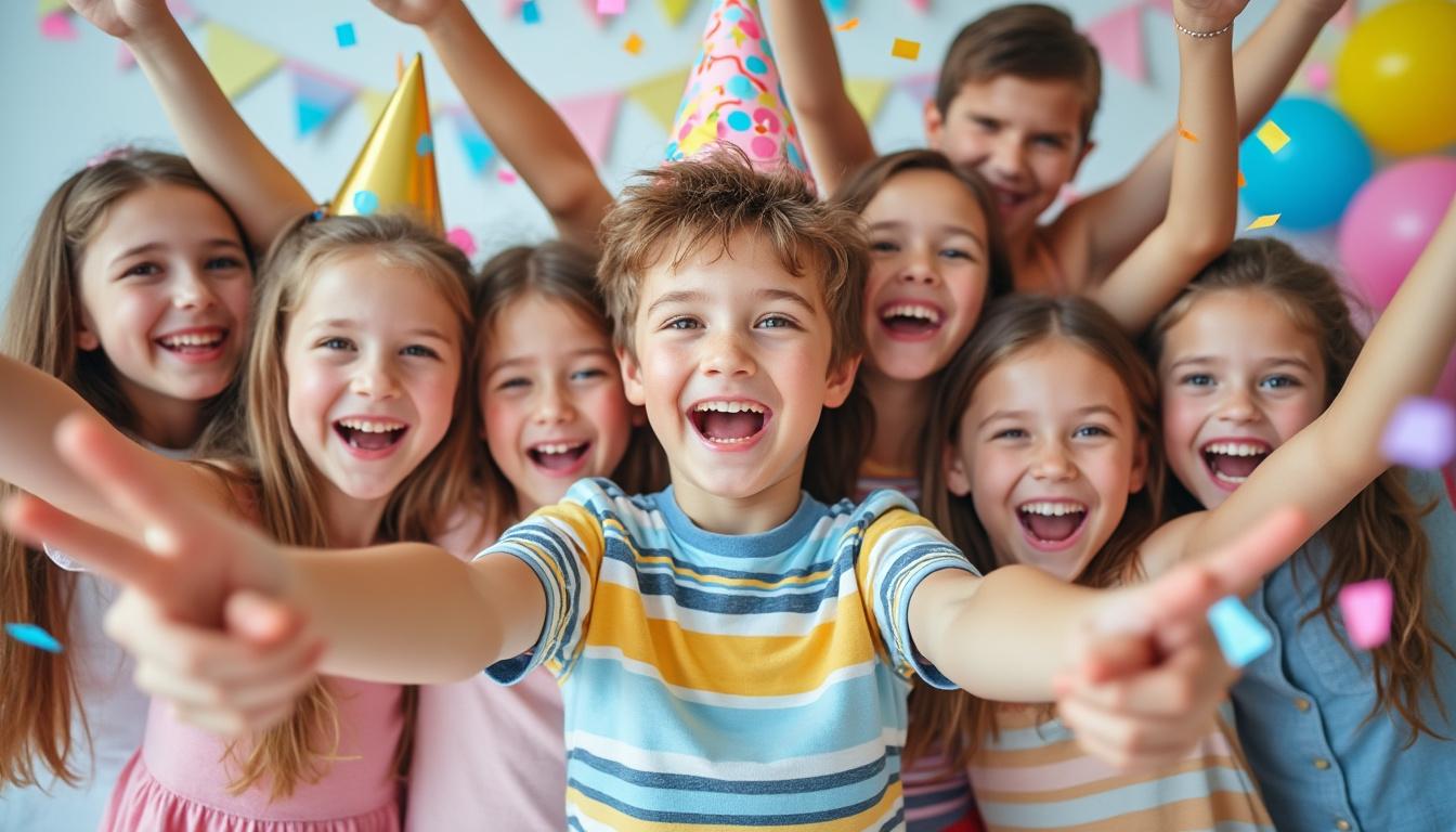 découvrez comment un simple selfie en groupe d'enfants peut immortaliser des moments précieux et créer des souvenirs inoubliables pour toute une vie.