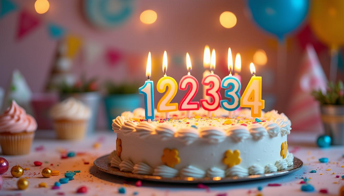 Bougies en forme de chiffre : comment les intégrer dans votre décoration de fête pour enfants