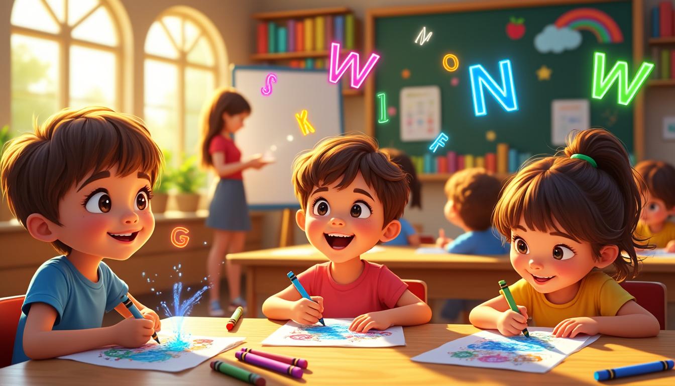 découvrez comment le coloriage magique en anglais encourage la créativité et l'apprentissage des jeunes, en combinant plaisir et développement cognitif.