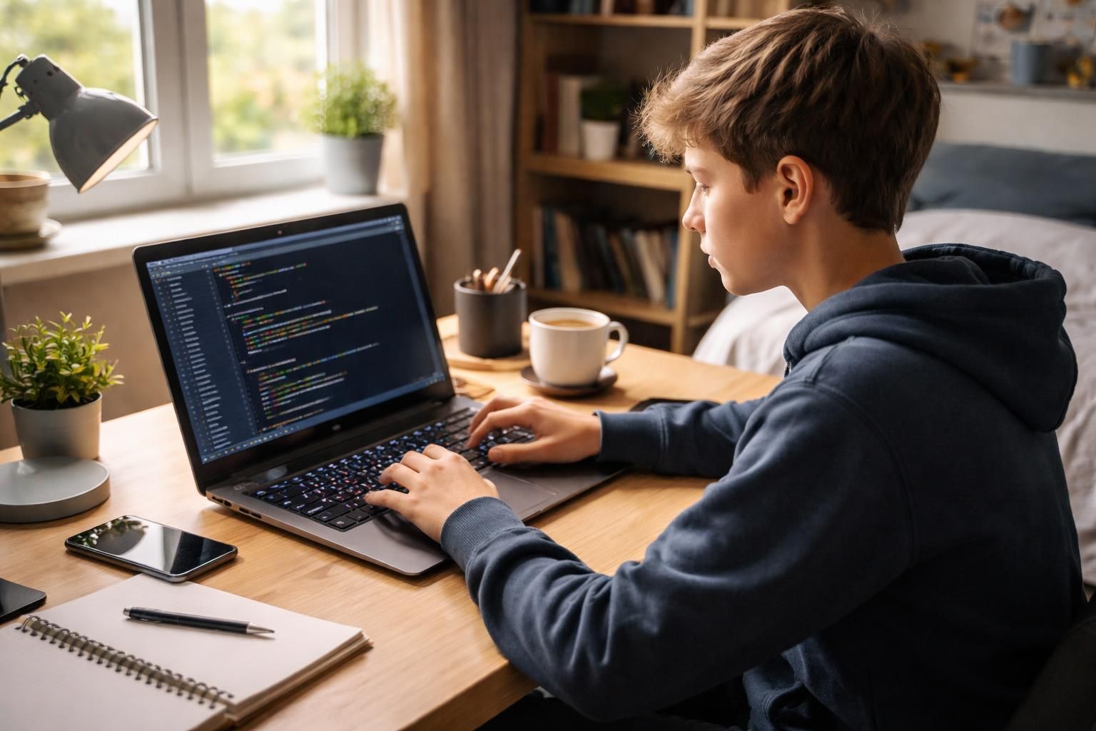 Astuces clavier : Home pour coder plus vite (ados débutants)