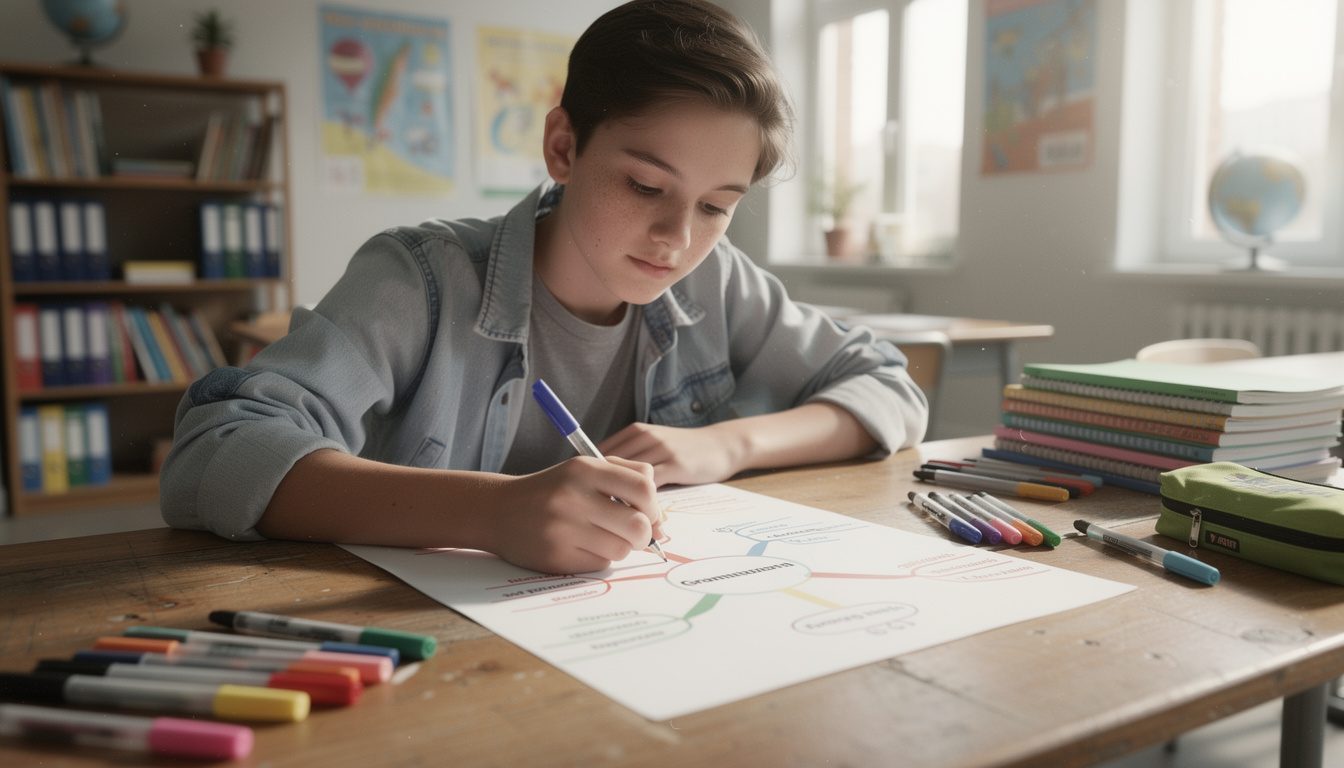 Comment créer une carte mentale : fonction grammaticale en 3e pour vos cours