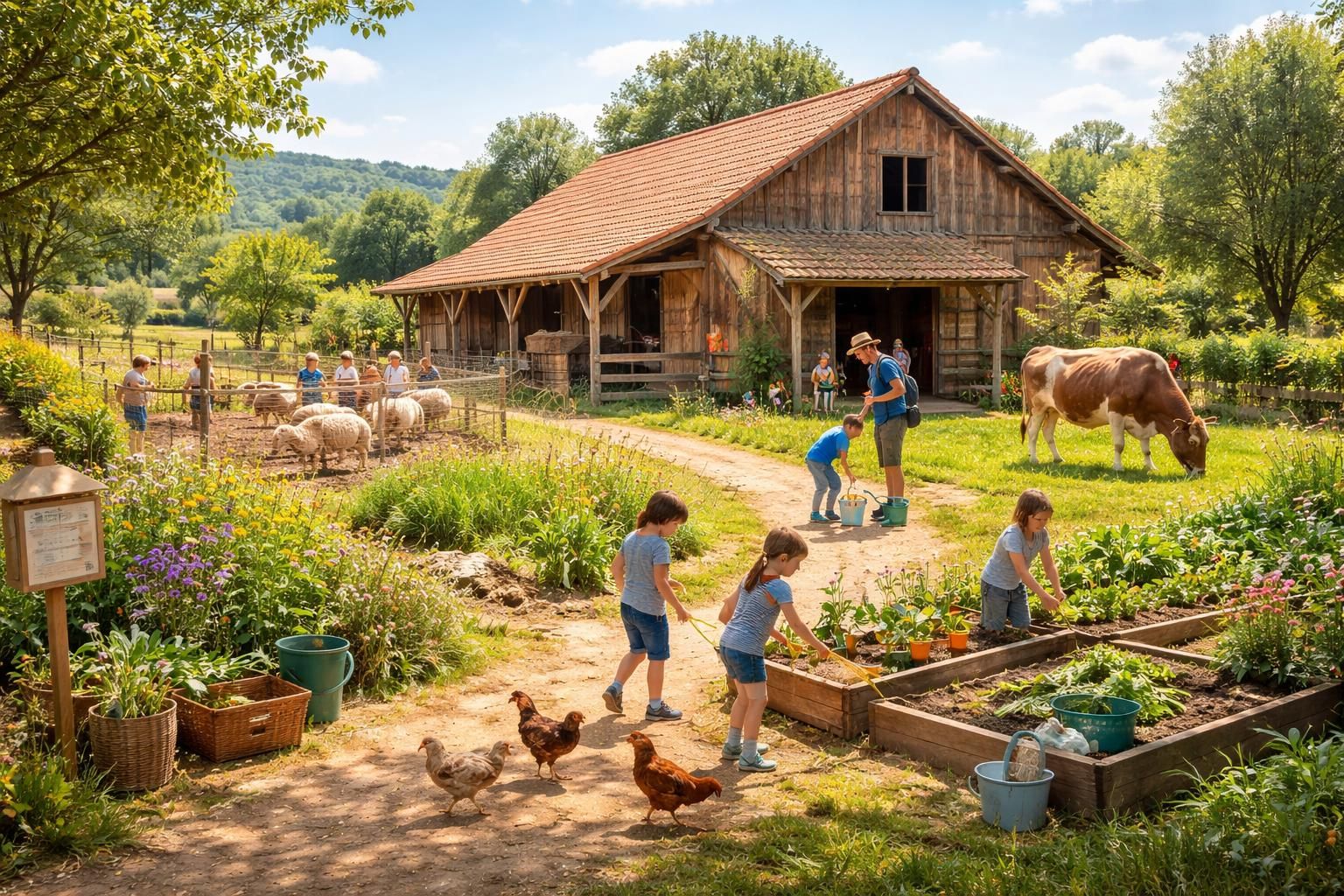 Découvrez la ferme pédagogique à Villefranche sur Saône et ses activités éducatives