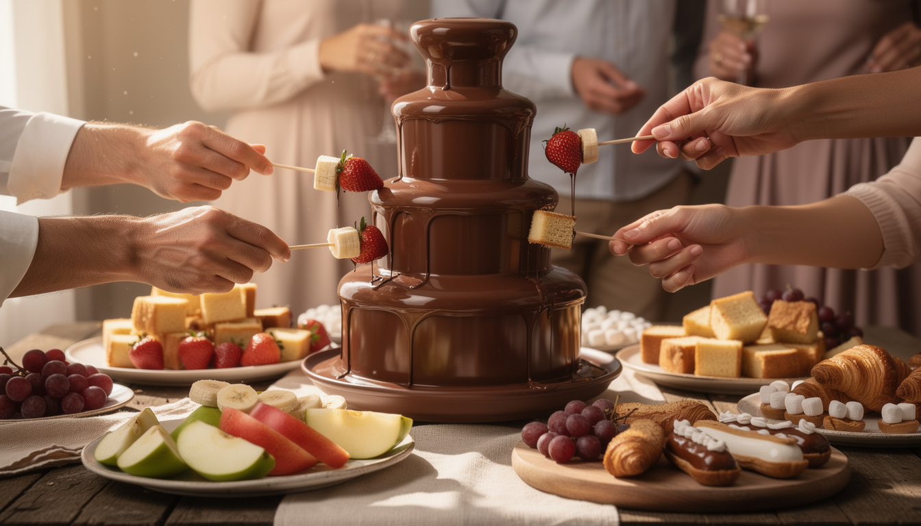 Découvrez pourquoi la fontaine de chocolat est le dessert parfait pour toutes les occasions