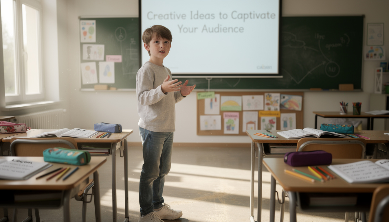 Exemple d&rsquo;exposé pour CM1 : idées créatives pour captiver votre audience