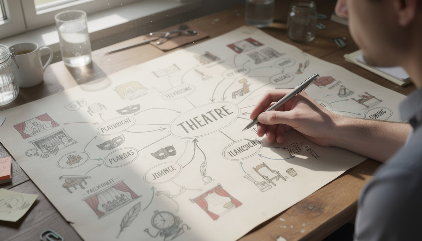 Impressionnez vos amis avec une carte mentale du théâtre pour vos auteurs préférés