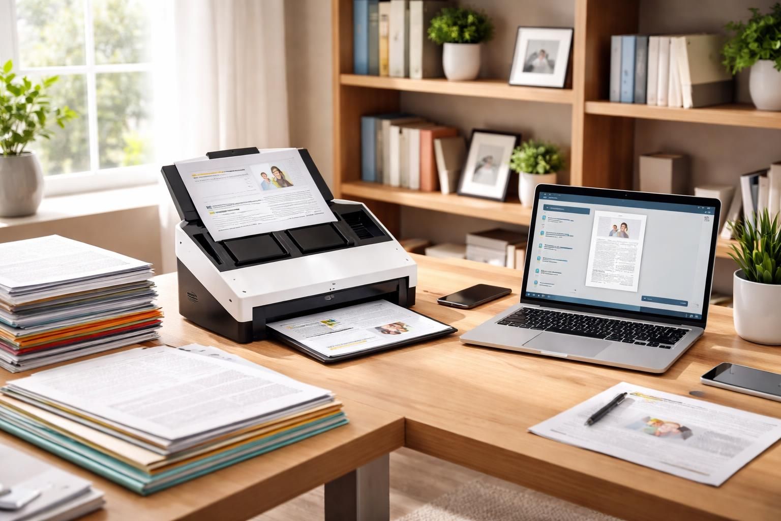 Scanner pour bureau à domicile : numériser cours et papiers familiaux