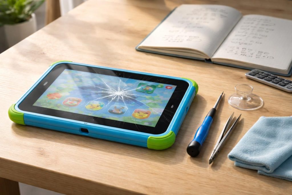 Réparer ou remplacer : calcul rapide pour tablette d’enfant